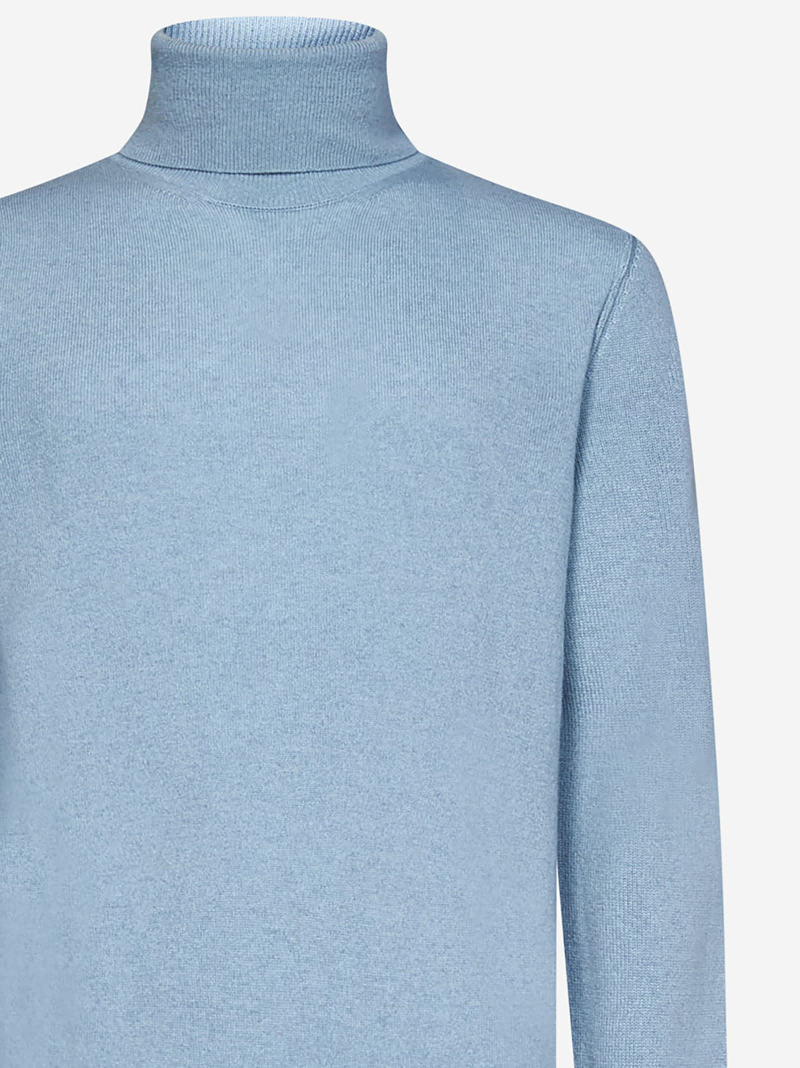 Roll-neck cashmere jumper