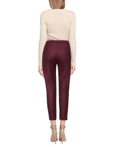 Momoní Woman Pants Burgundy Size 4 Virgin Wool, Elastane