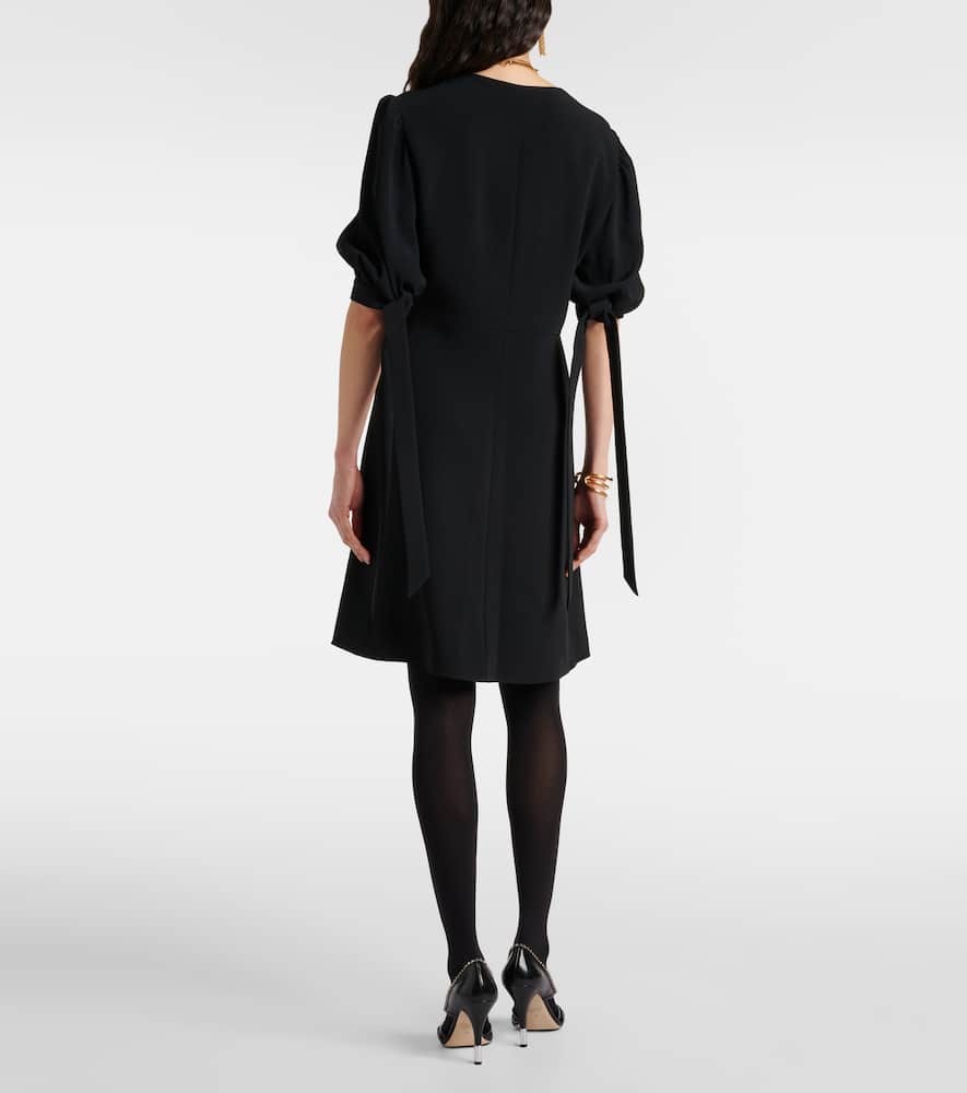 Chloé Balloon-sleeve crêpe minidress