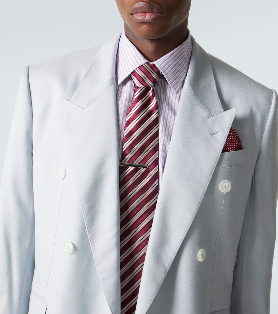 Striped cotton poplin shirt