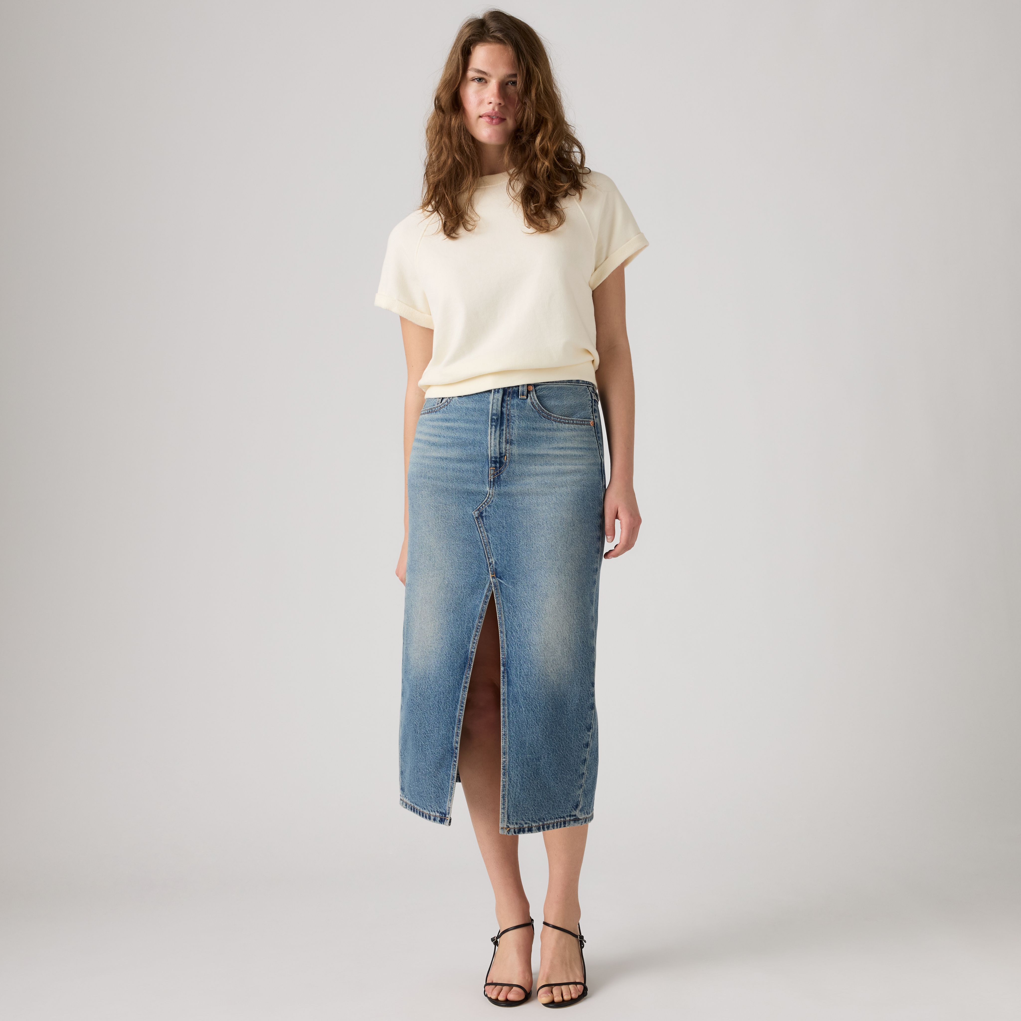 Decon Slit Midi Skirt