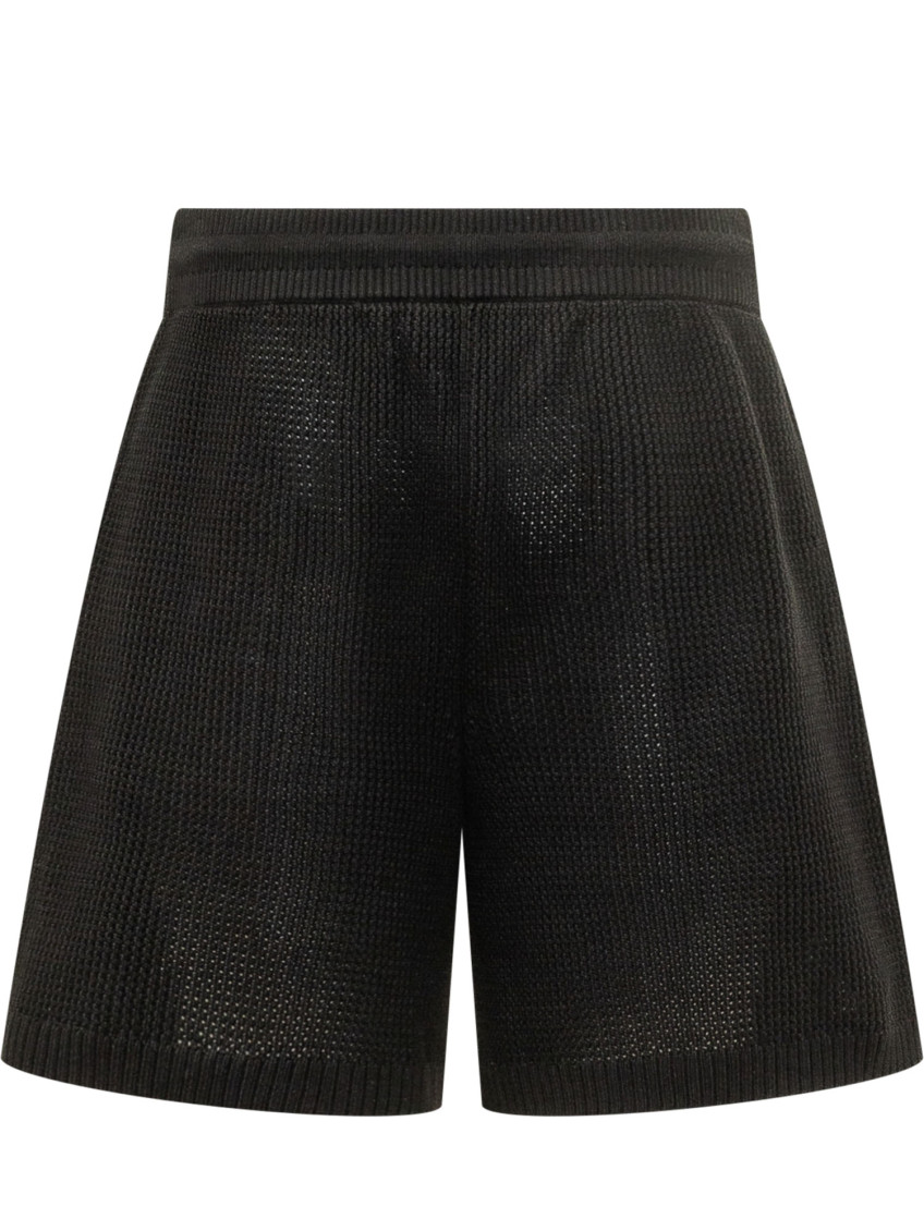 Crochet Mesh Short Black
