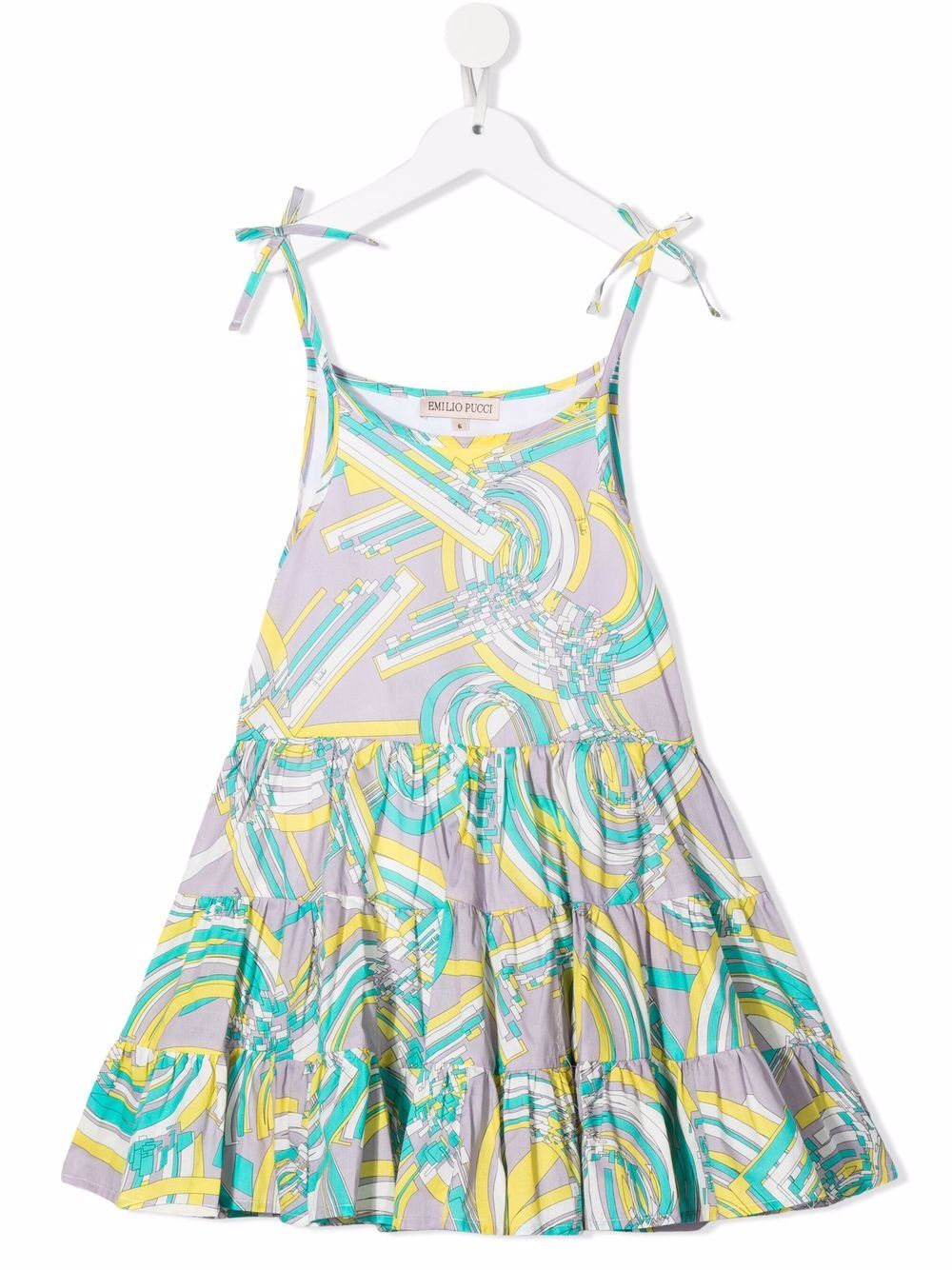 All-over graphic-print dress - Purple