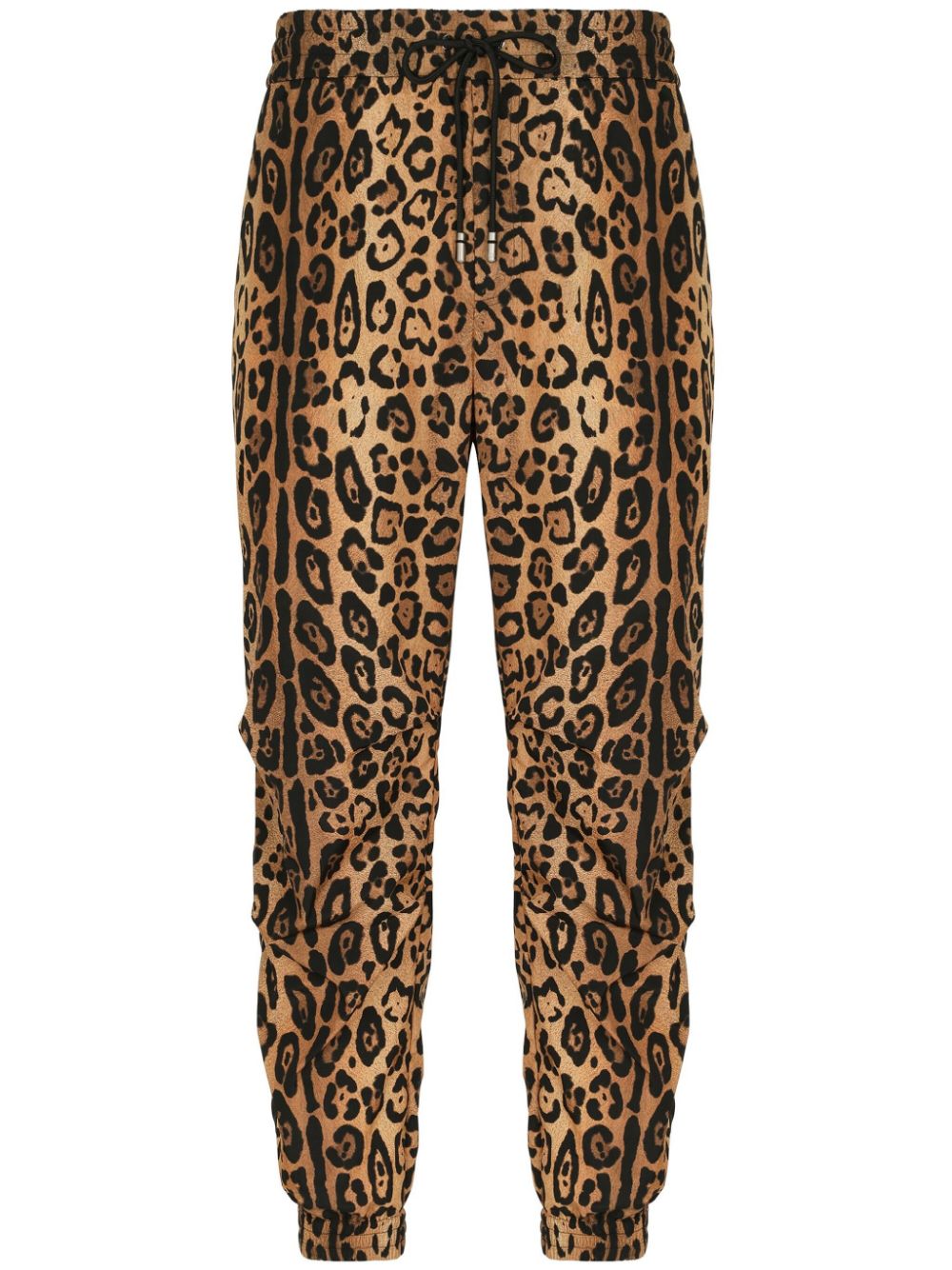 Leopard-print track pants - Brown