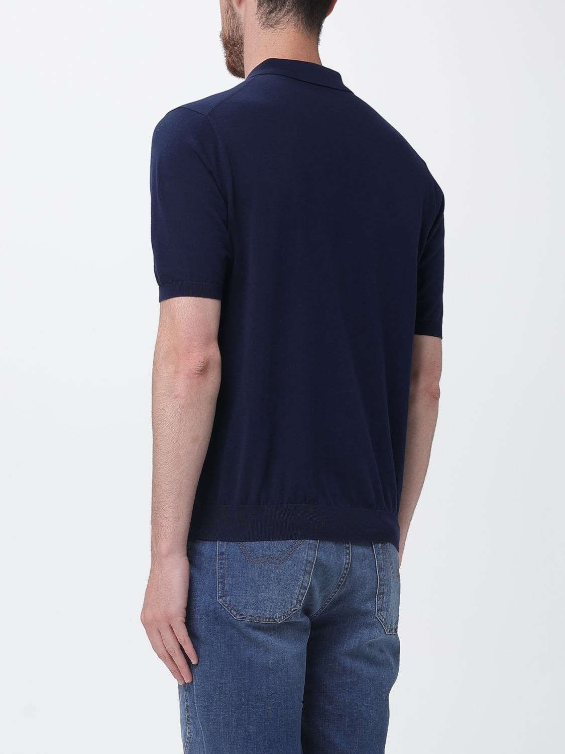 Polo Shirt Men color Blue