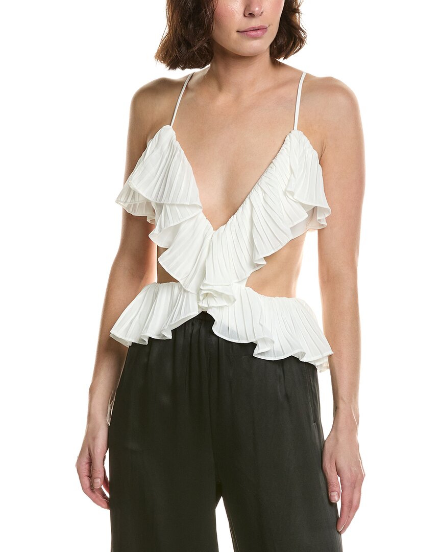 Ilara Pleated Cutout Top