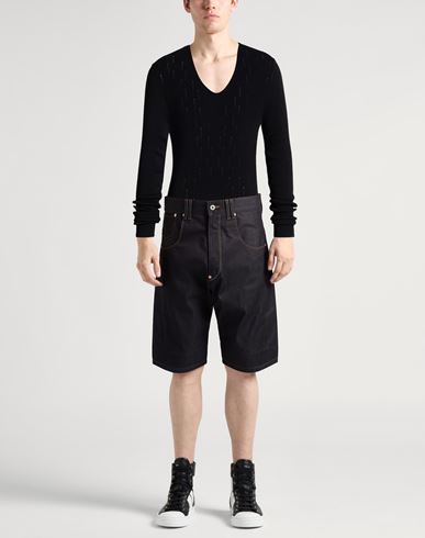Man Sweater Black Size L Cotton, Viscose
