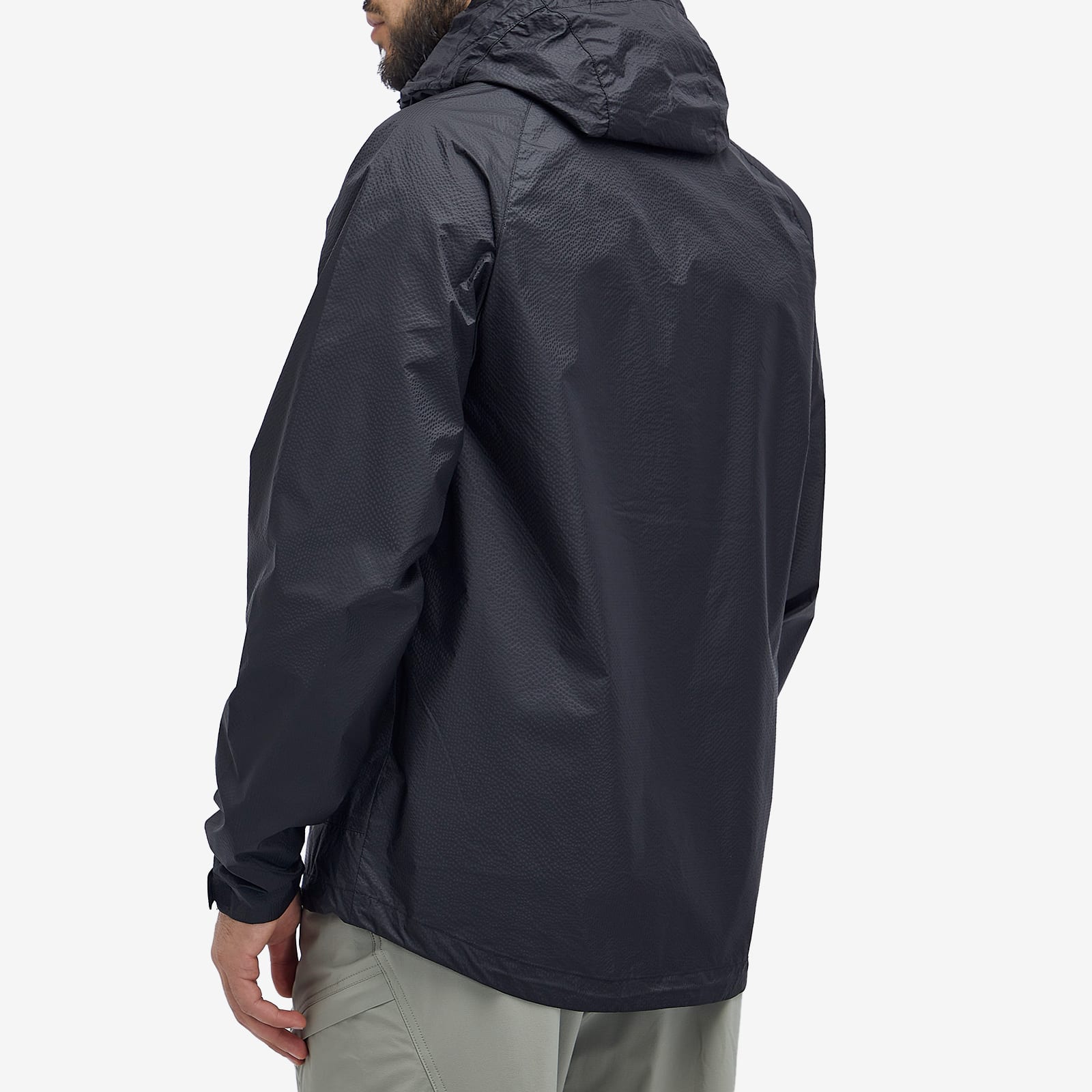 Men's Ripstop Nylon Jacket in Black
