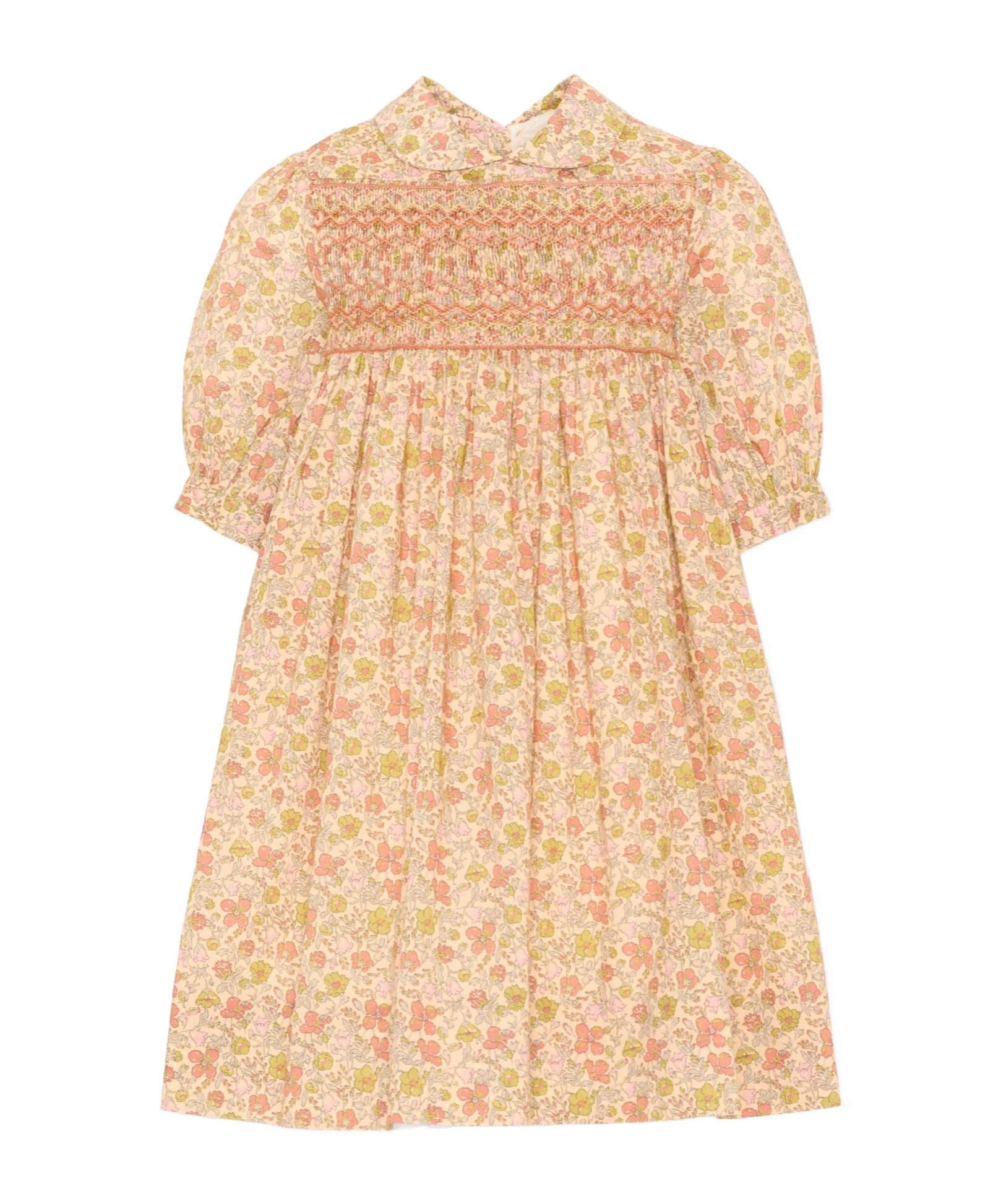Floral-print short-sleeve dress