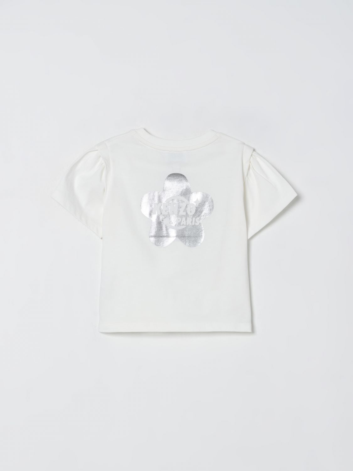Puff-sleeve T-shirt - White