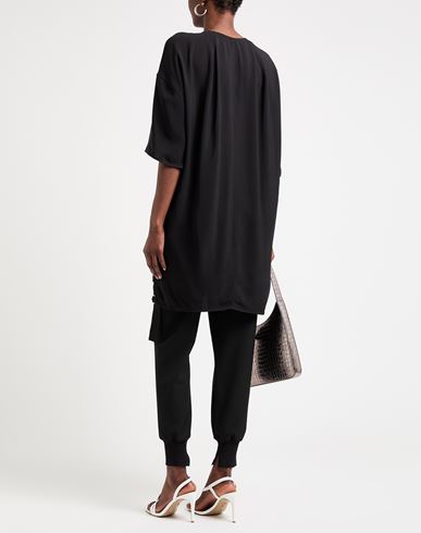 Rick Owens Woman Top Black Size 4 Viscose, Acetate