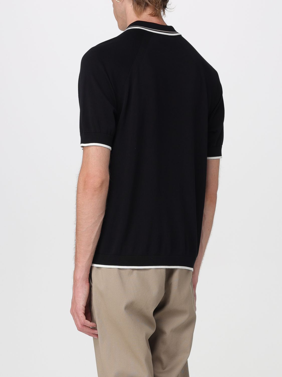 Polo Shirt Men color Black
