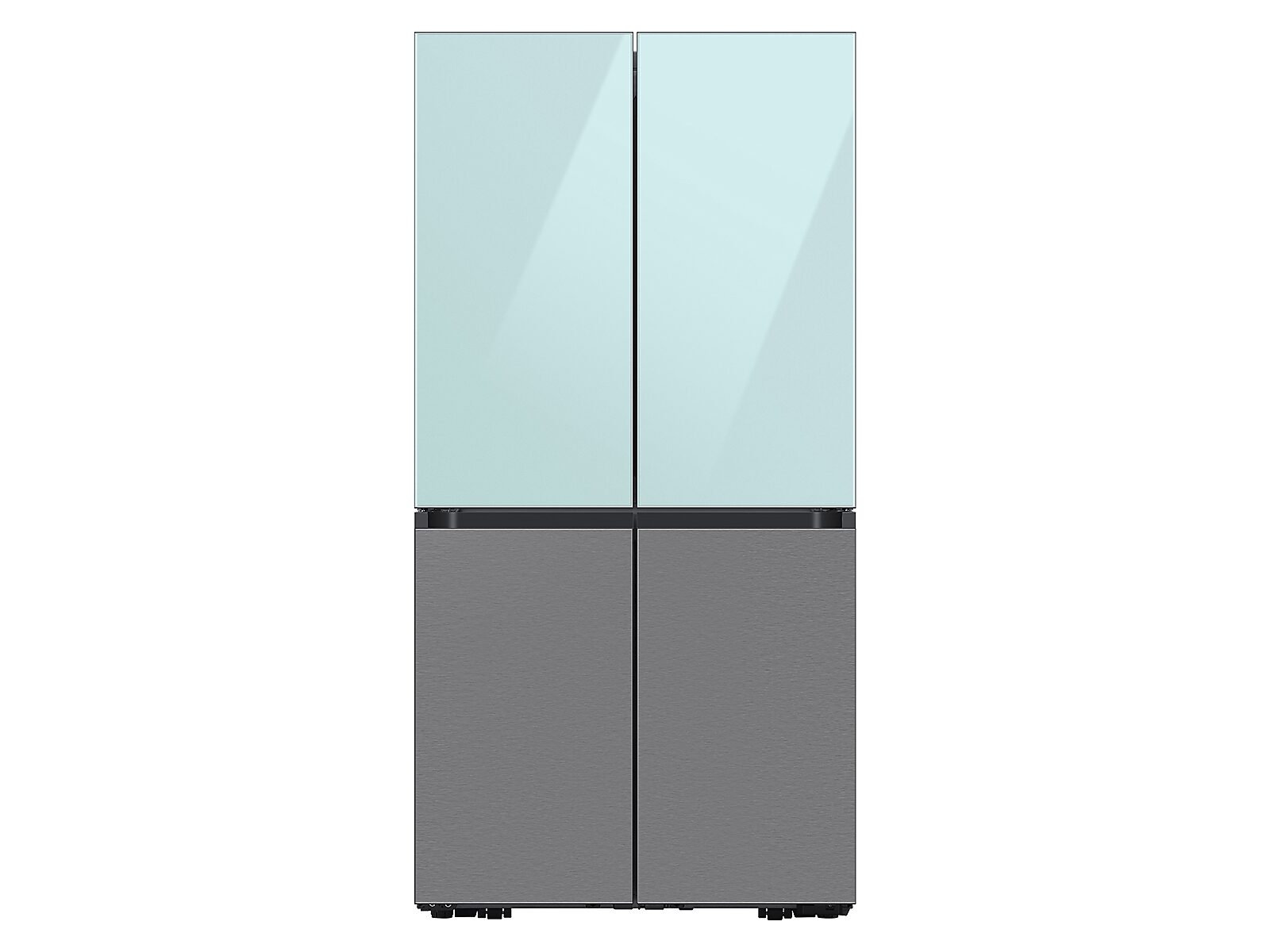 Bespoke 4-Door Flex™ Refrigerator Panel in Morning in Blue Glass - Top Panel(RA-F18DUUCM/AA)