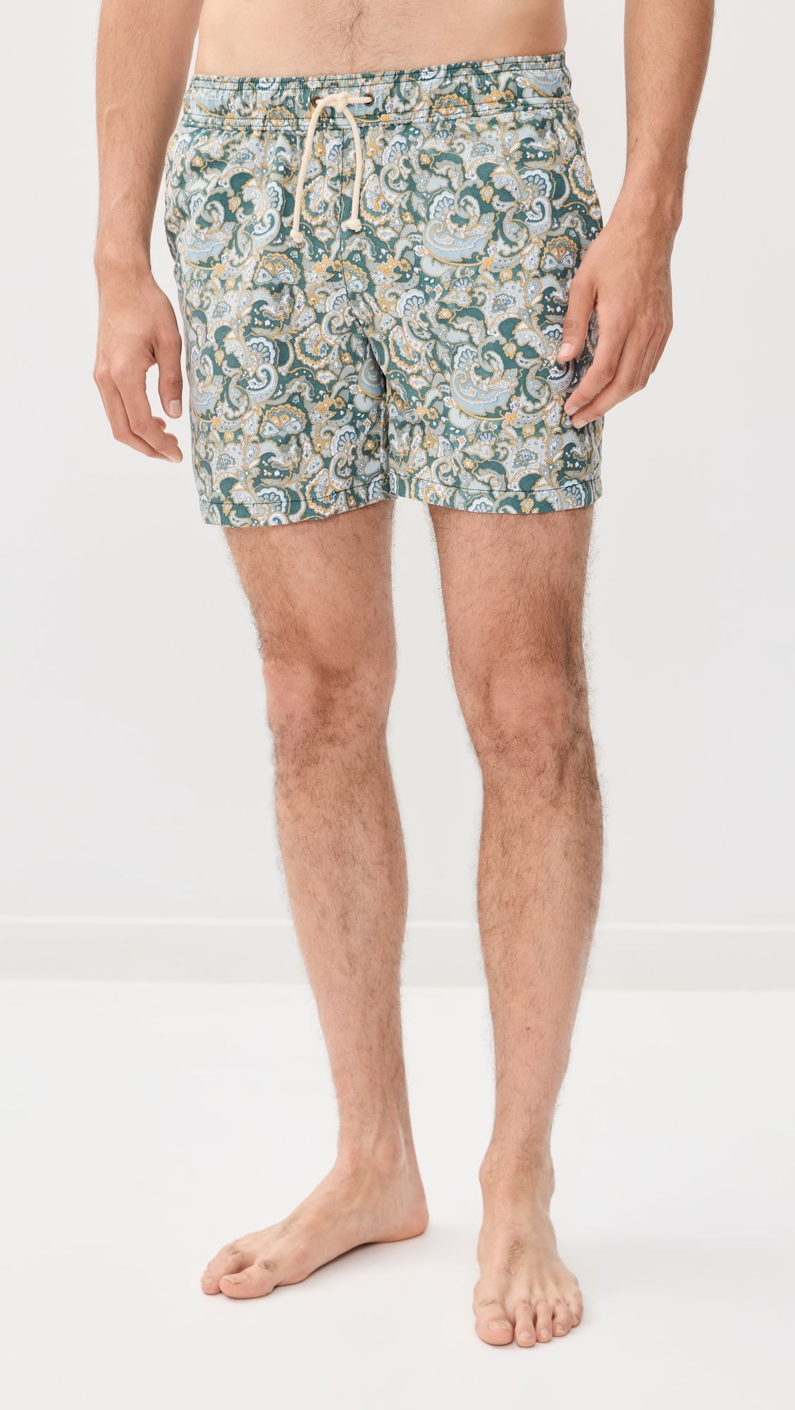 The Swimshorts Green/Mustard