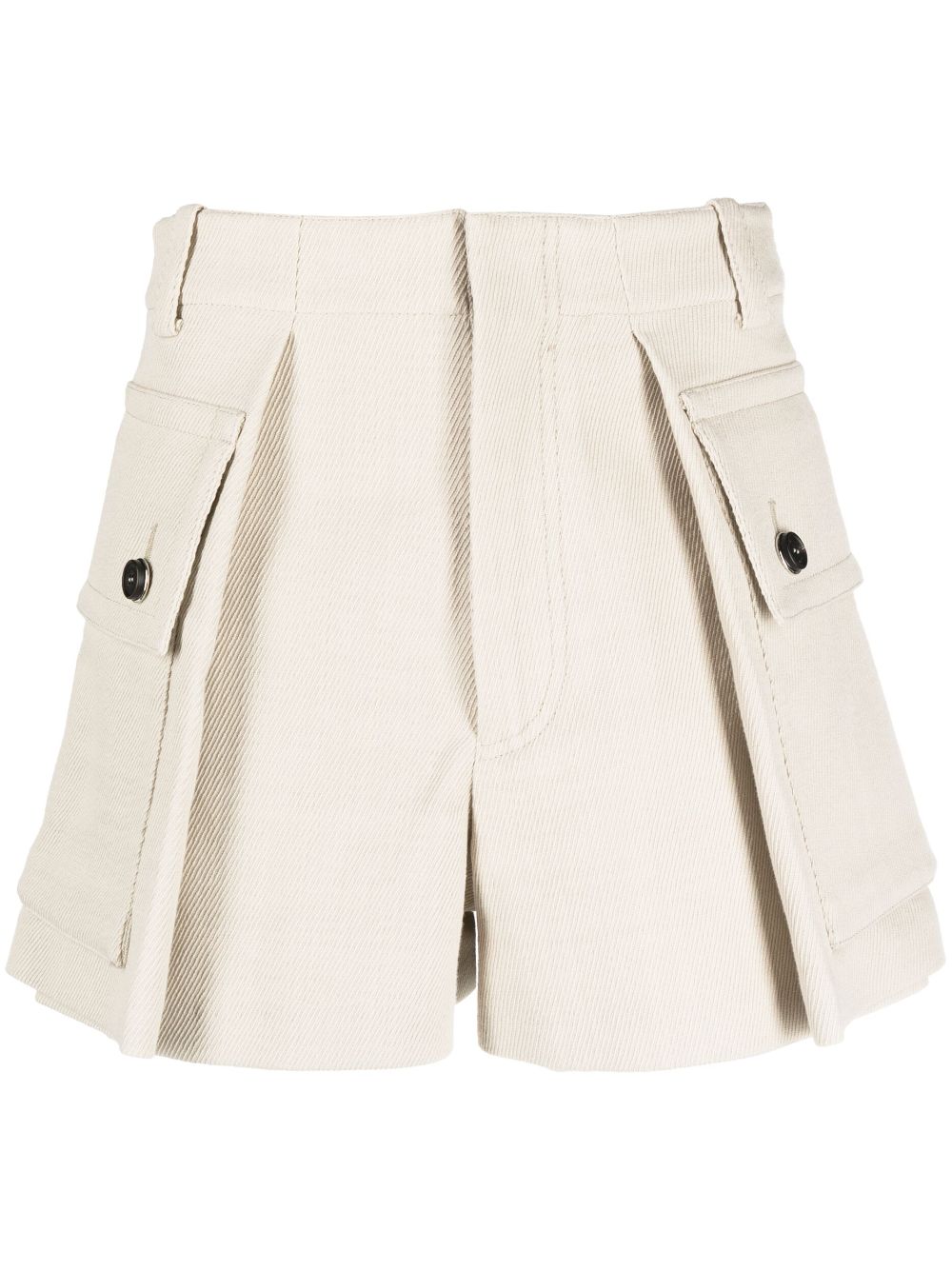 Pocket-detail tailored shorts - Neutrals