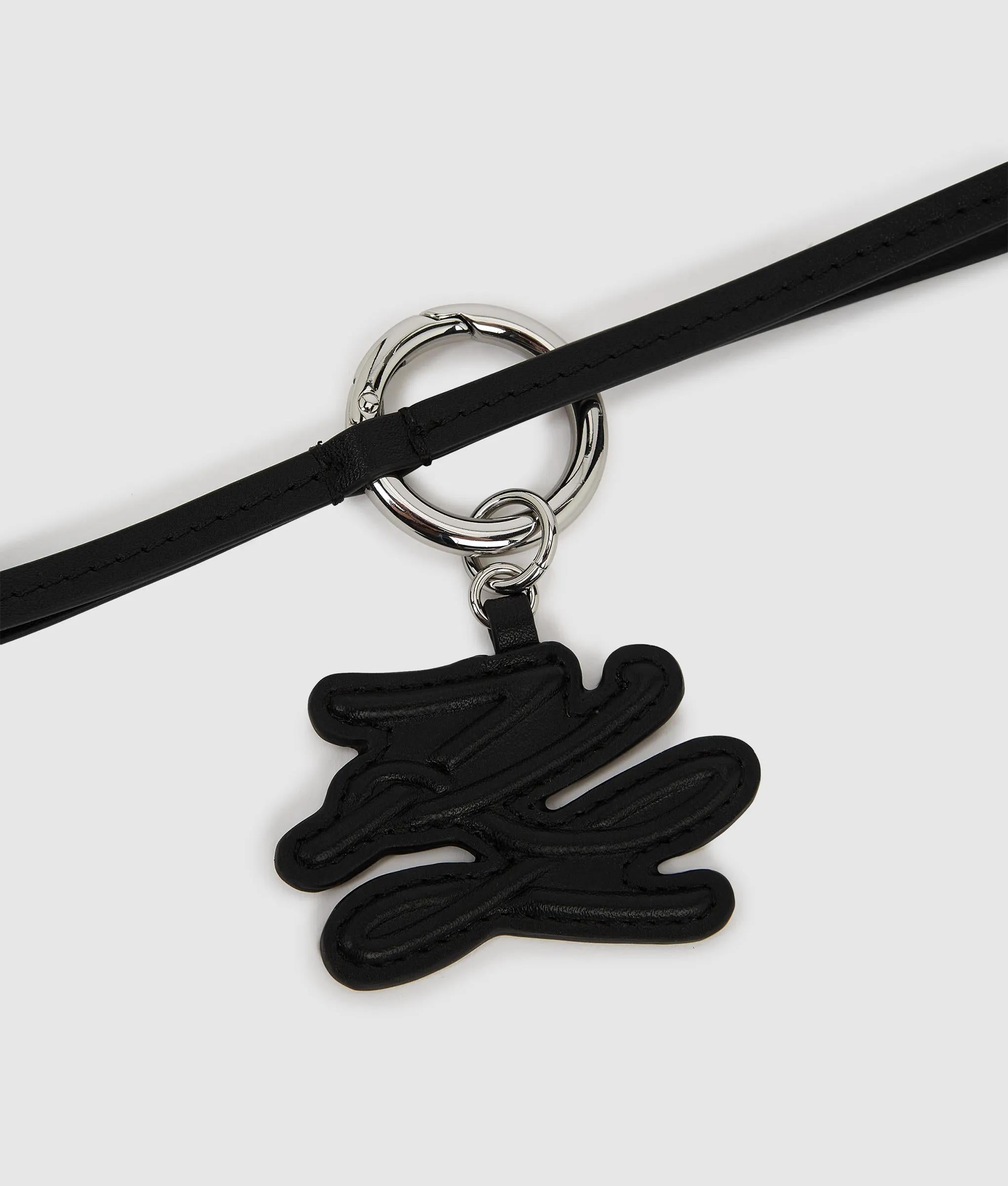 Karl Lagerfeld - K/autograph Orchideen-schlüsselanhänger, Damen, Weiss/schwarz, Größe: One