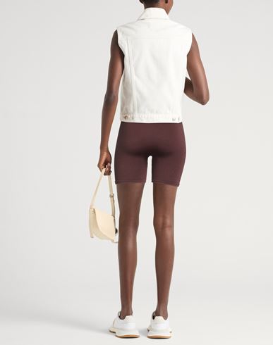 Woman Shorts & Bermuda Shorts Chocolate brown Size 1 Polyamide, Elastane