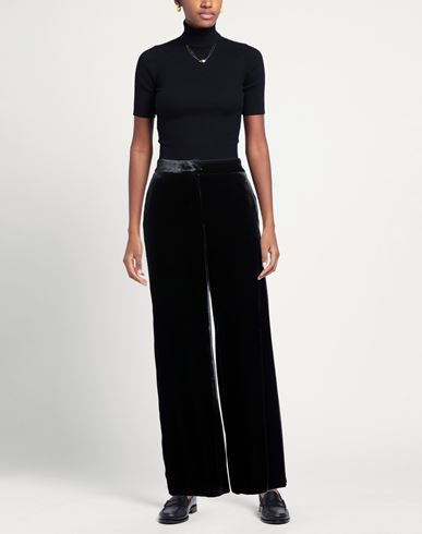 Woman Pants Black Size 10 Viscose, Silk