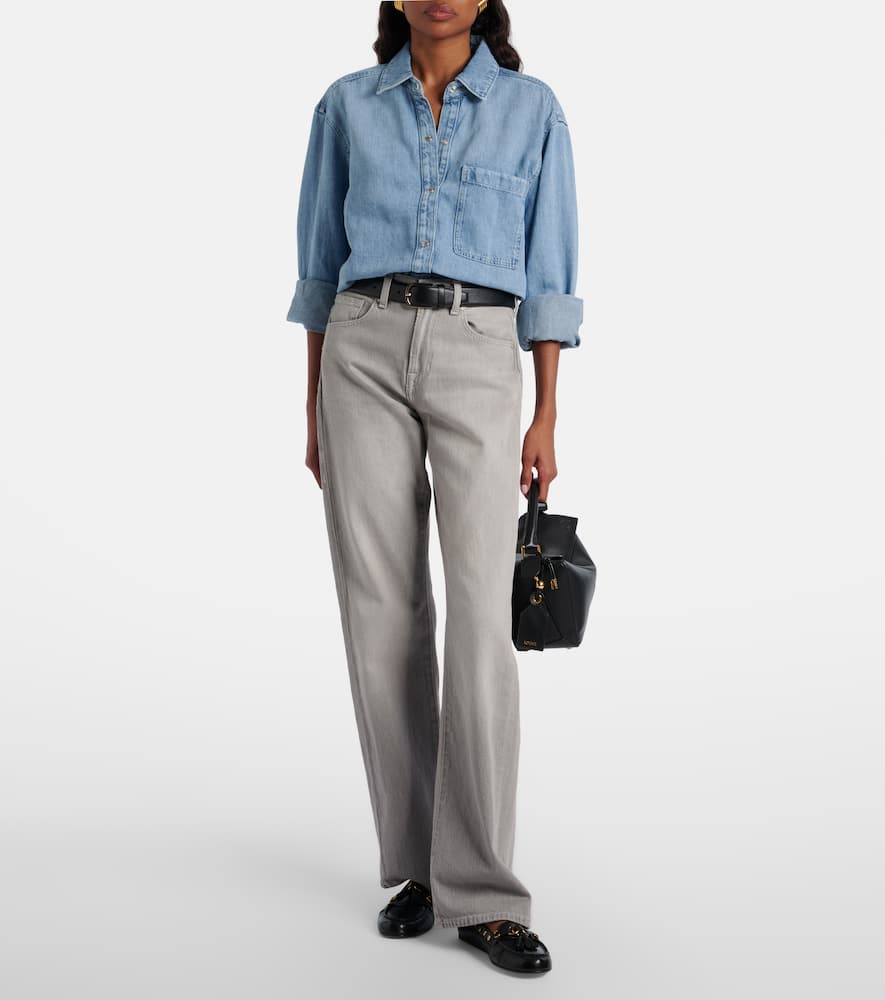 Ivy cotton and linen denim shirt