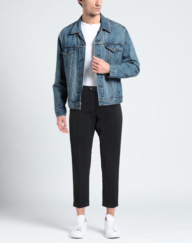 Racconta La Sartoria Man Pants Midnight blue Size 42 Cotton, Elastane