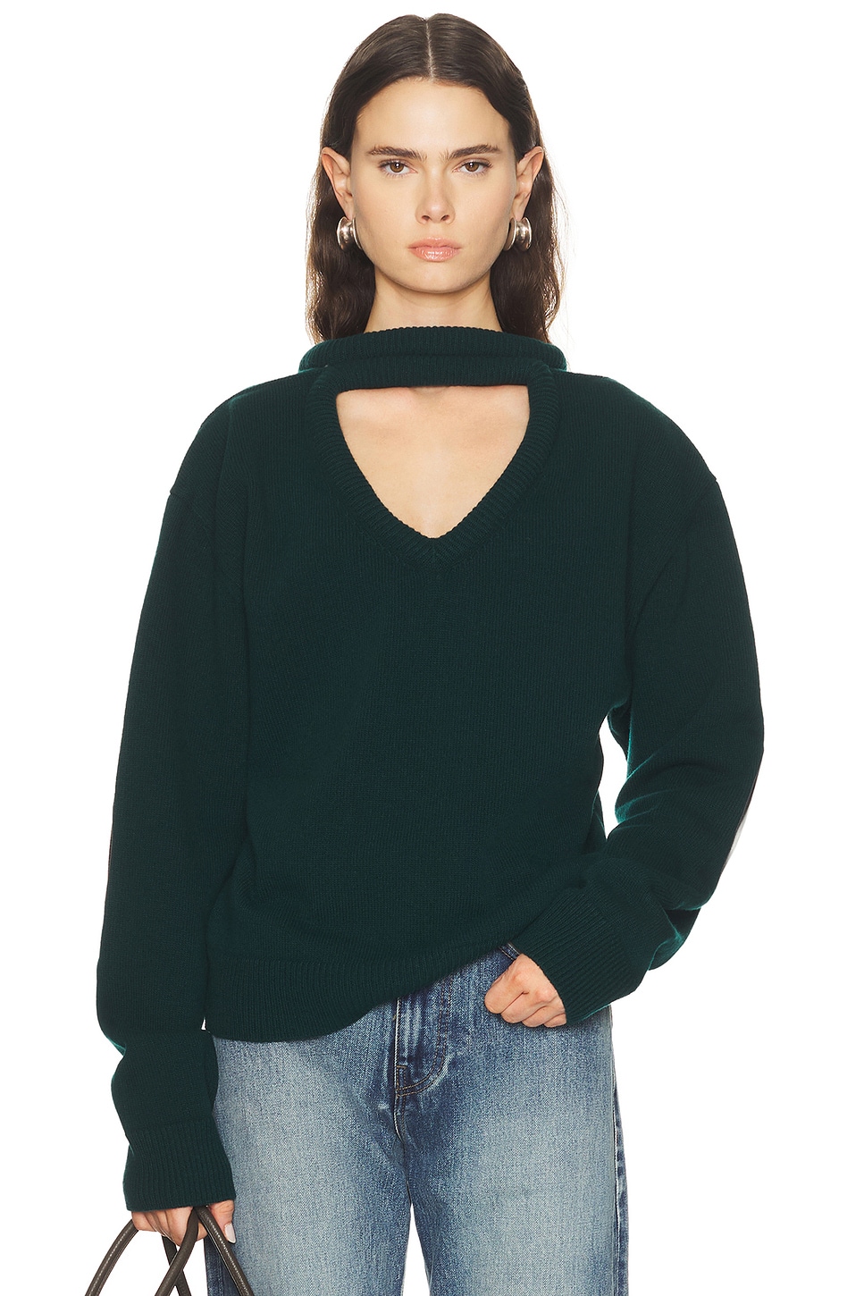 Acne Studios Karoon Sweater in Dark Green - Dark Green. L also in XS