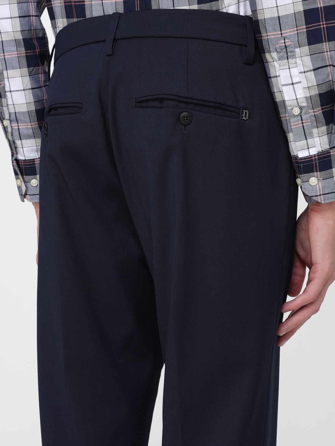 Pants Men color Blue
