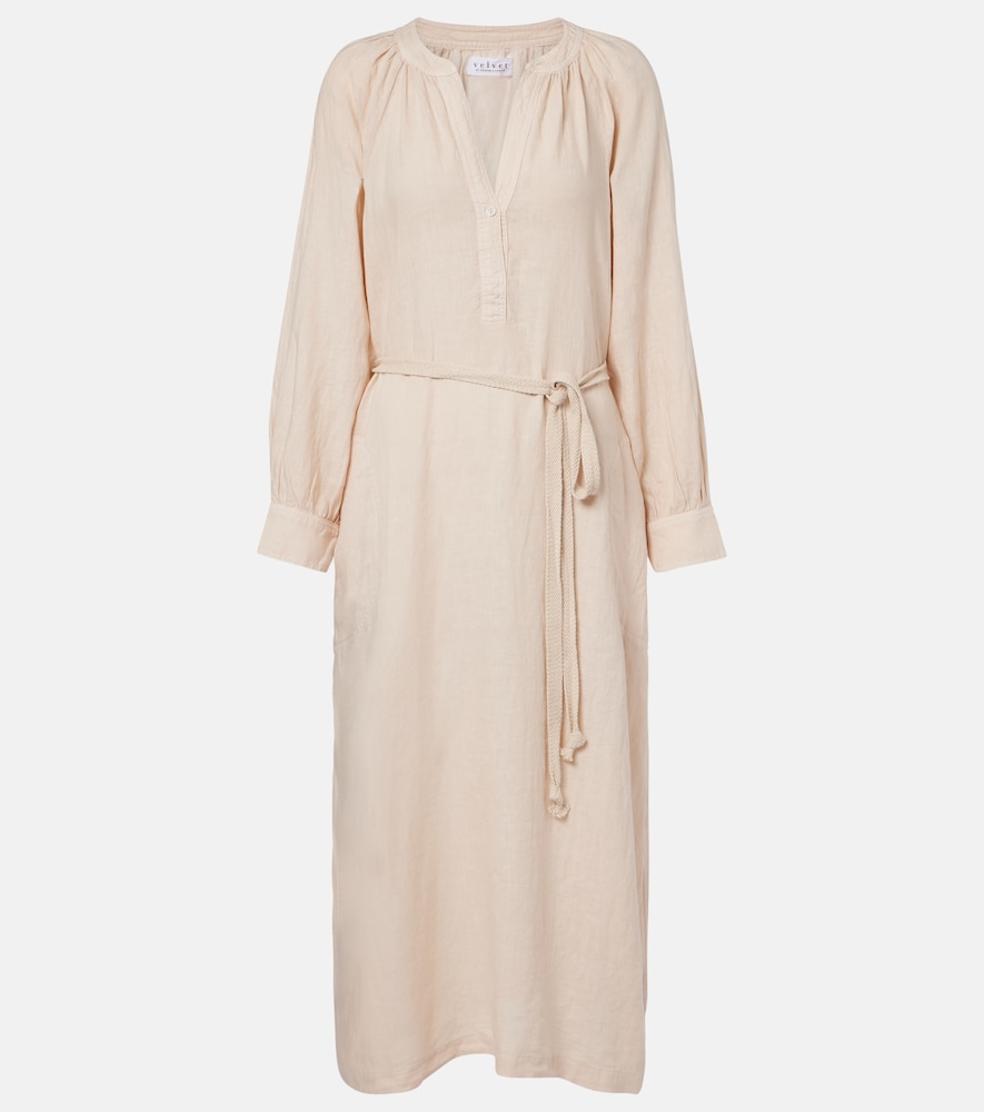 Dakota linen maxi dress