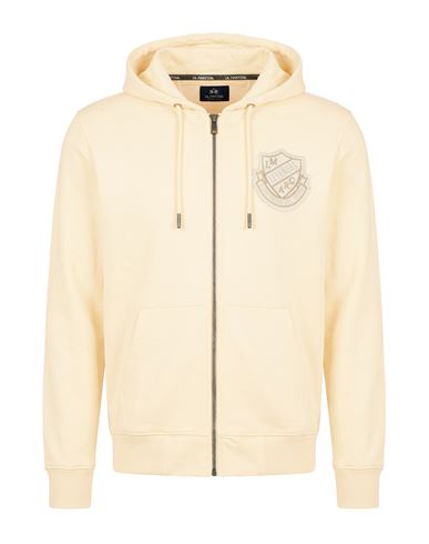 Man Sweatshirt Beige Size 3XL Cotton, Polyester