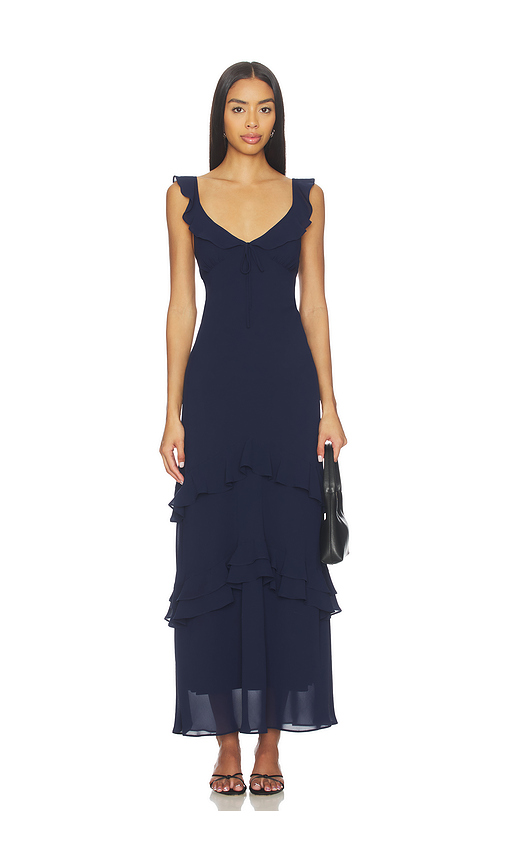 Elodie the Label Zosia Dress in Navy. XS. Also in