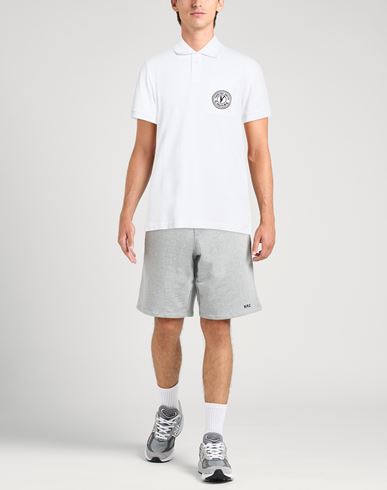 Man Polo shirt White Size L Cotton