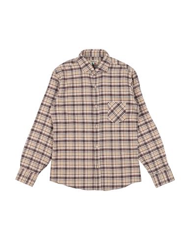Kid Boy Shirt Beige Size 10 Cotton