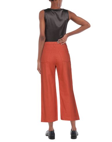 True Nyc Woman Pants Rust Size 26 Cotton, Linen, Elastane
