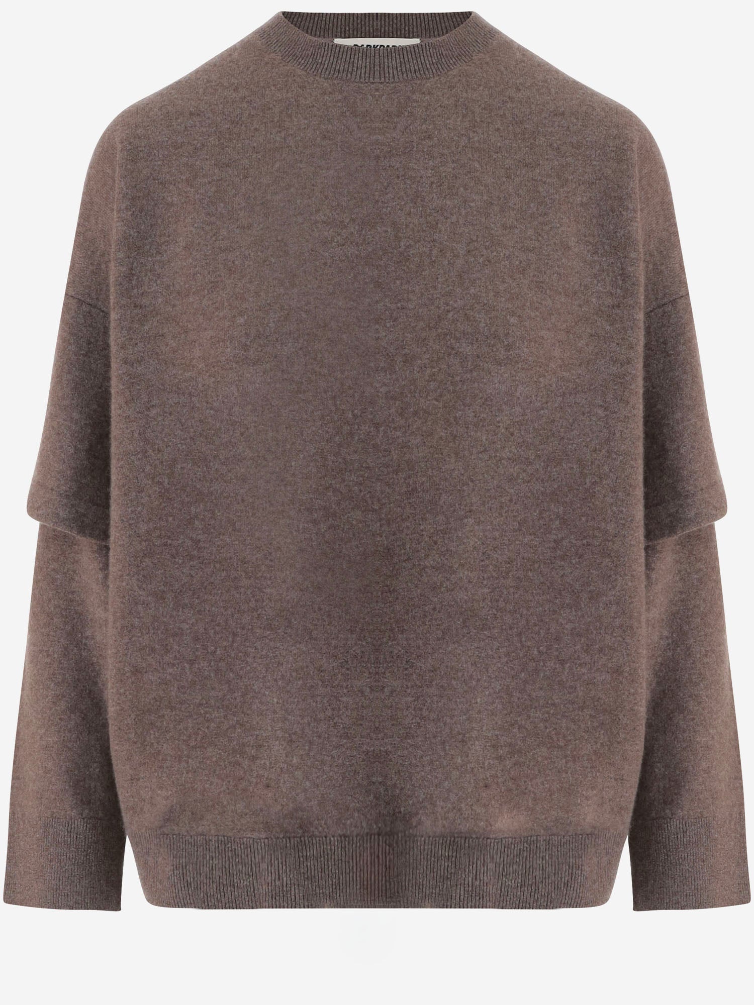 Wool and Cashmere Blend Sweater — Brown