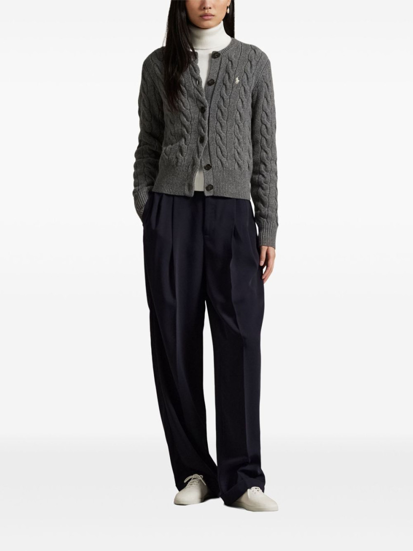 Grey Braided cardigan