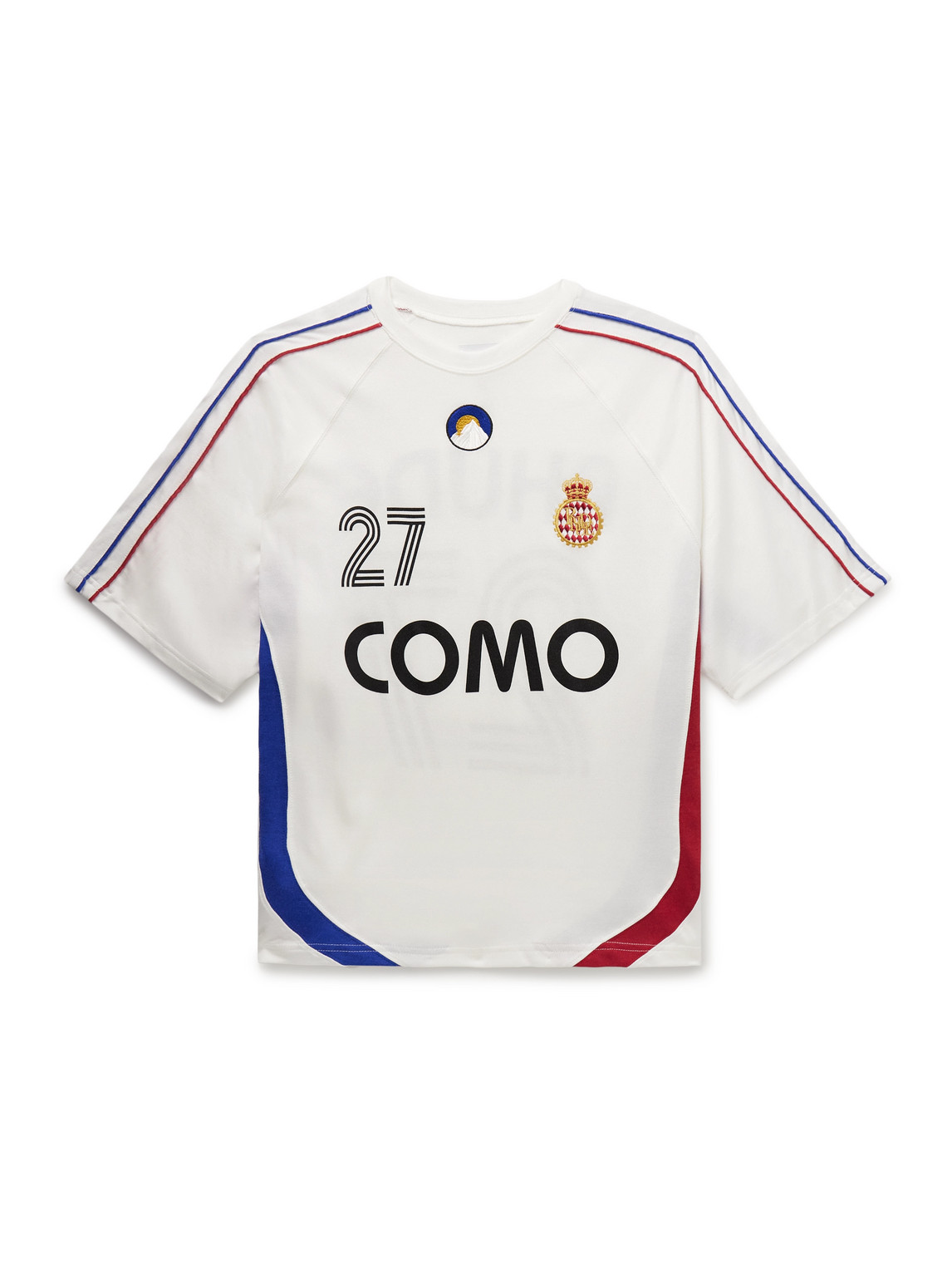 Como 1907 Embroidered Printed Cotton-Blend Jersey T-Shirt
