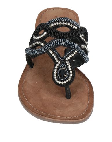 Woman Thong sandal Black Size 6 Textile fibers