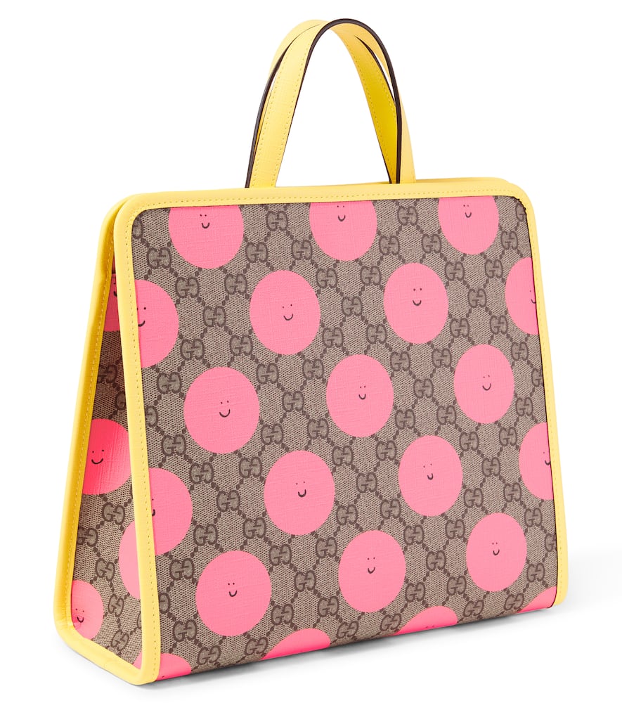 GG Canvas printed shopper