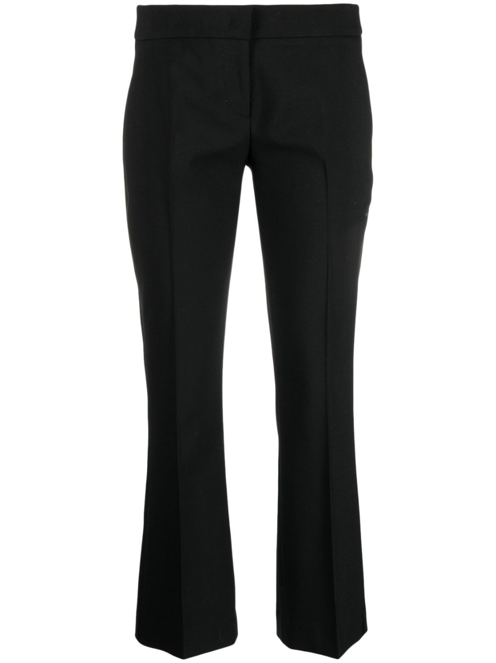 Low-rise cropped trousers - Black