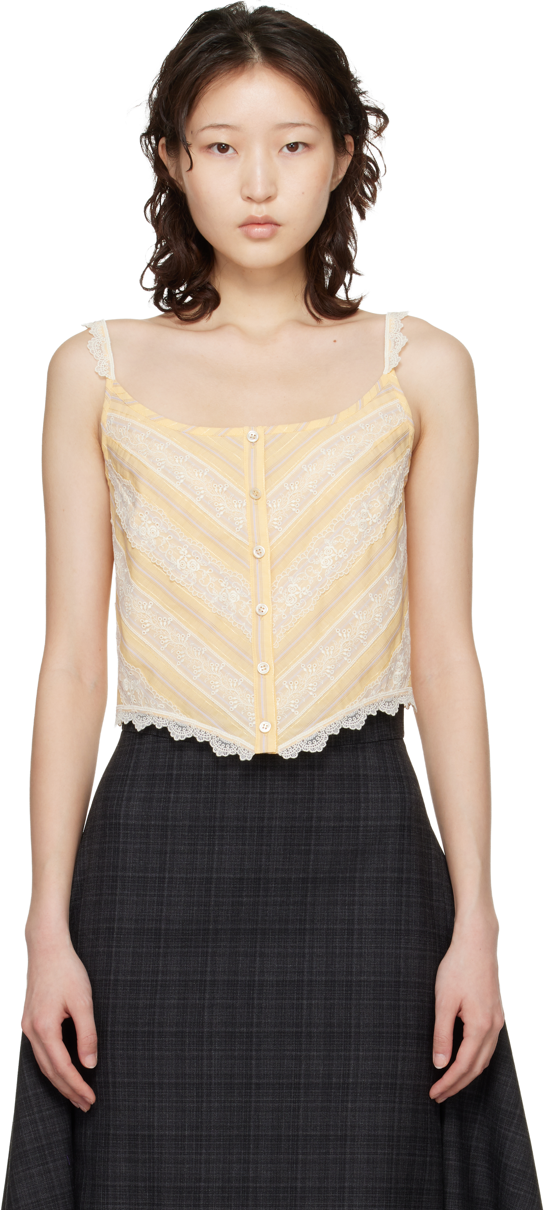 Yellow Corset Top