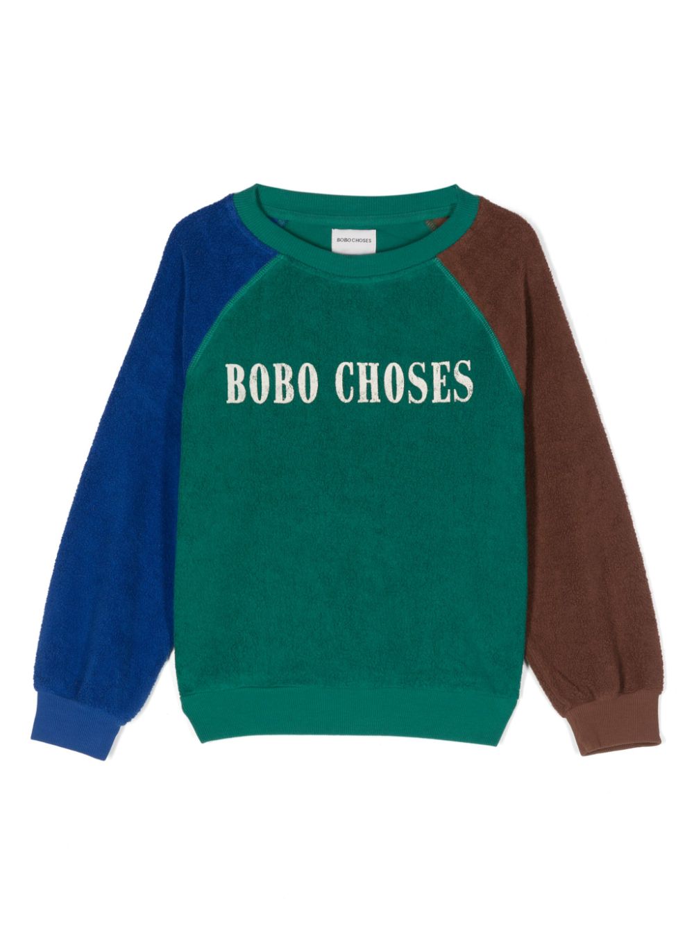 Green Sweatshirt For Kids With Logo