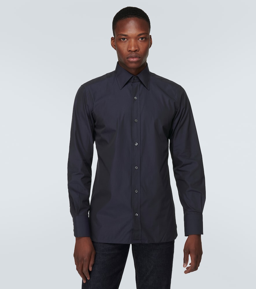 Cotton poplin shirt