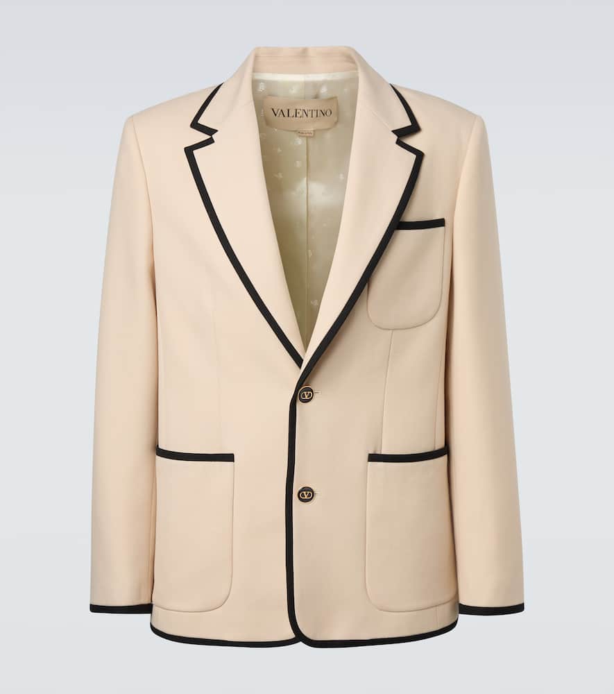 Virgin wool gabardine blazer