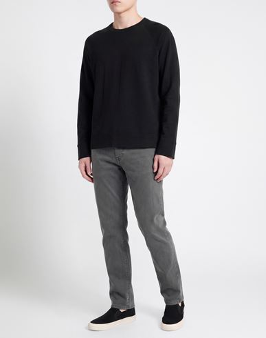 Man Sweatshirt Black Size 2 Pima Cotton
