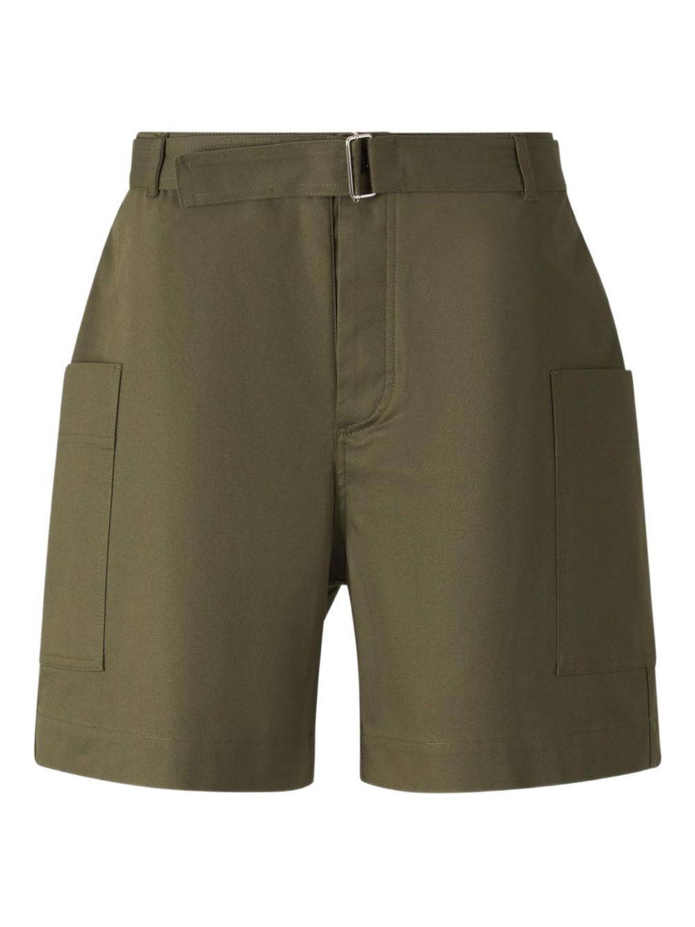 Officine Generale Daryl belted bermuda shorts - Green