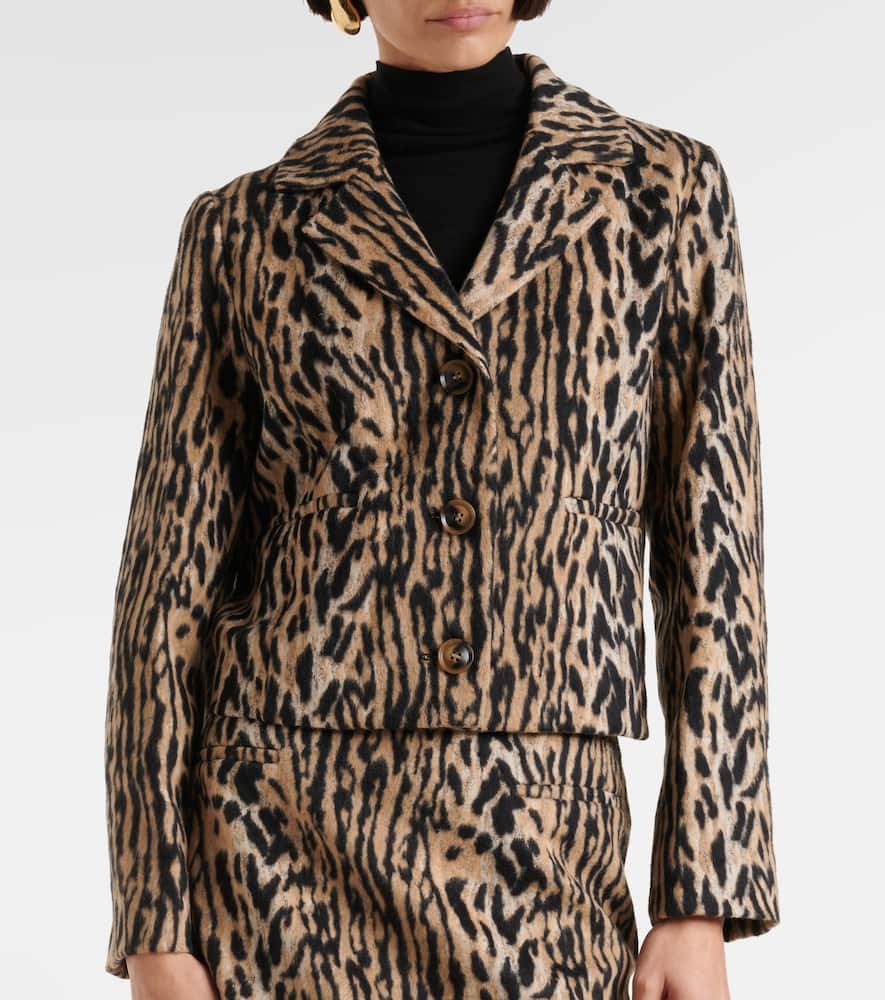 Leila leopard-print jacket