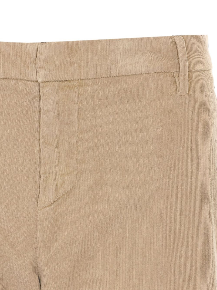 Beige Tailored Chino Pants
