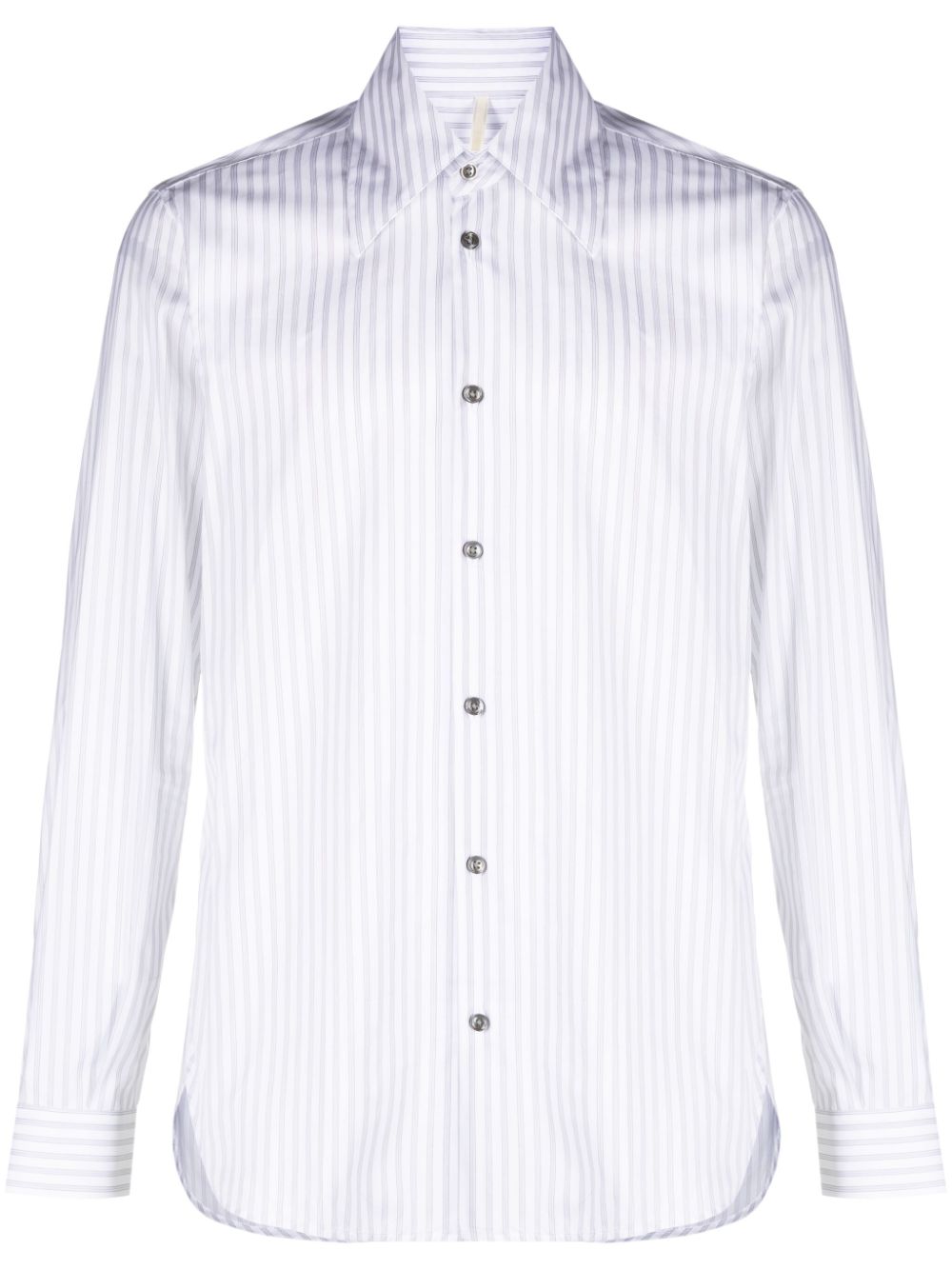Please striped cotton shirt - White