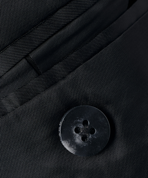Essential Cashmere Balmacaan Coat_Black