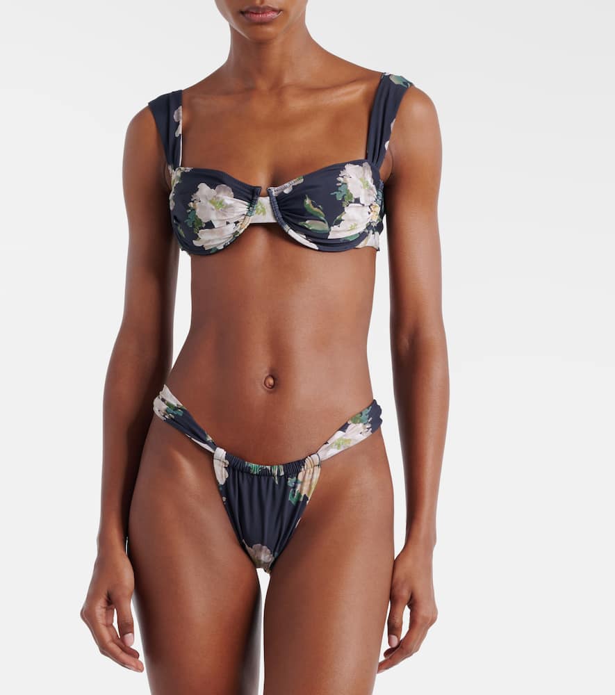 Liz floral bikini top