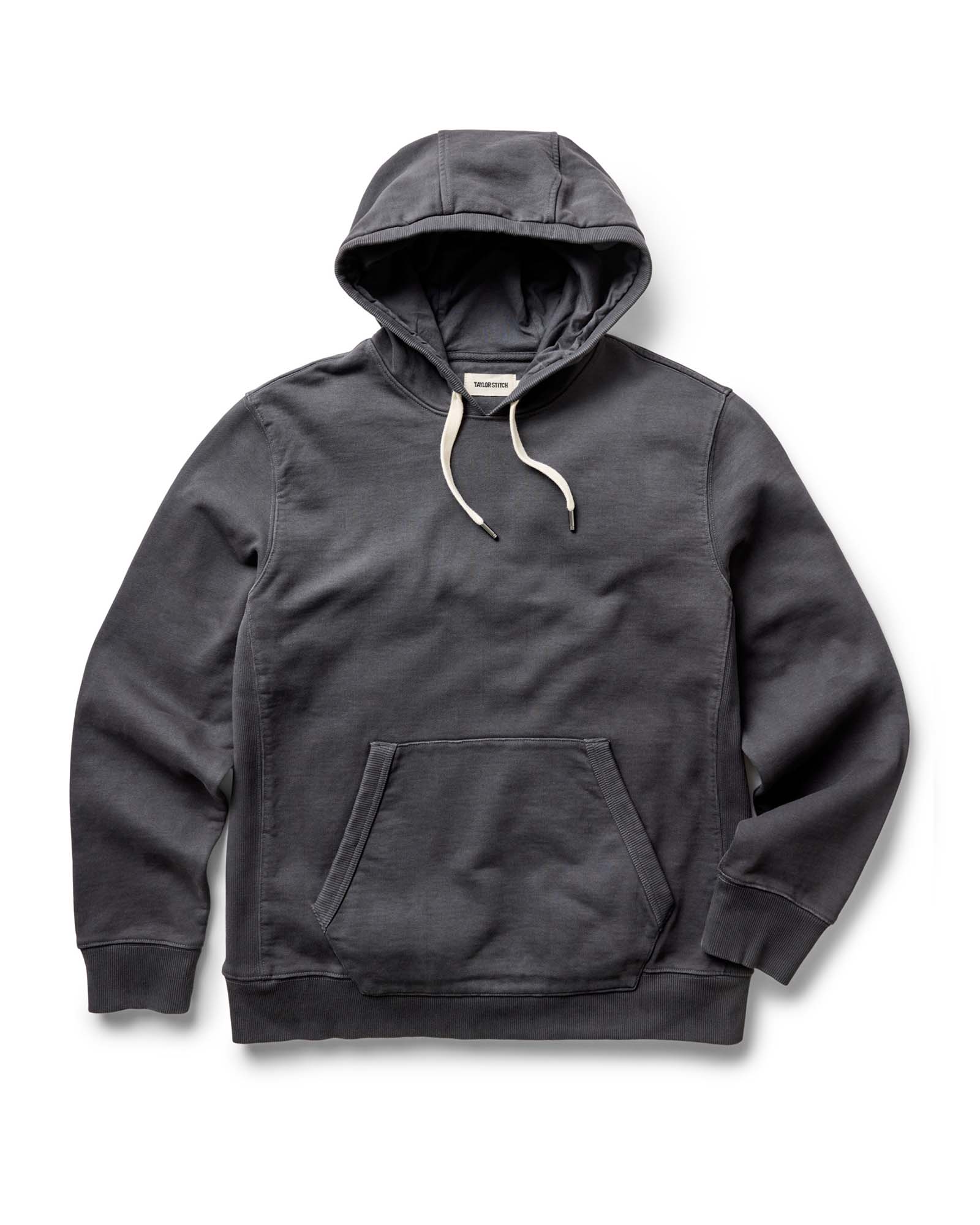 Men's Organic Cotton Shop Hoodie in Faded Black